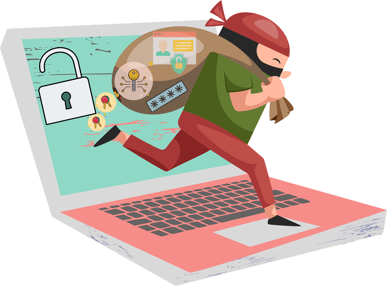 Free cybersecurity computer security hacking vector