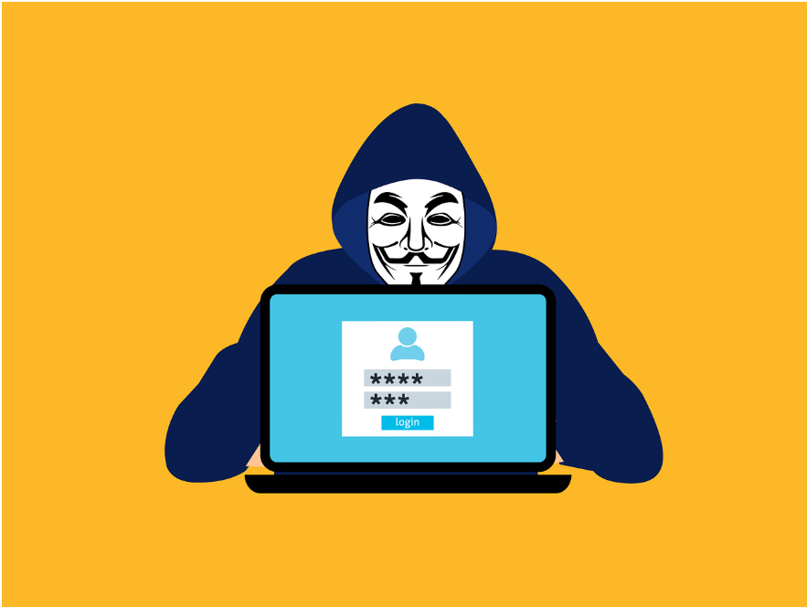 Free hacker anonymous cybersecurity vector
